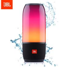 JBL PULSE3 音乐脉动三代 便携式蓝牙音箱 炫彩小音箱+低音炮 桌面音响 可免提通话 防水设计 典雅黑