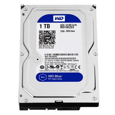 西部数据(WD)蓝盘 1TB SATA6Gb/s 7200转64MB 硬盘(WD10EZEX) 含硬盘和系统安装