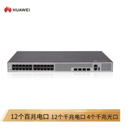 华为（HUAWEI）企业级12口百兆以太网+12口千兆以太网+4口千兆光 交换机-S5735S-L24FT4S-A