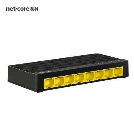 磊科（netcore）S8G 8口千兆交换机 企业级交换器 监控网络办公以太网分线器 高速分流器 兼容百兆