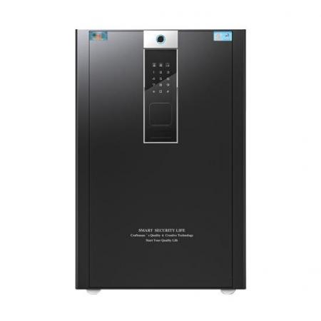 虎牌保险柜办公全钢指纹密码 保险柜60cm入墙保管柜BGX-5/D1-60睿智黑