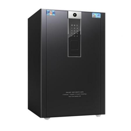 虎牌保险柜办公全钢电子密码60cm入墙保管柜BGX-5/D1-60睿智黑
