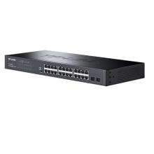 TP-LINK 云交换TL-SG2226 24口全千兆Web网管 云管理交换机 2个千兆SFP端口 企业级 监控网络 网线分线器