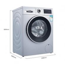 博世(BOSCH) WGA152X80W+WTW875681W 10公斤洗+9公斤干 热泵深度自清洁洗烘套装 银色(附件商品仅展示)