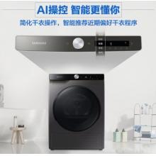 三星（SAMSUNG）9公斤热泵烘干机干衣机 AI智能烘干 热风清新 除菌烘干 DV90T7420BX/SC 灰