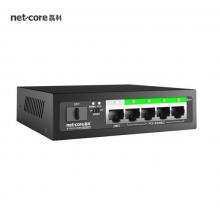 磊科 NS1306GP 全千兆交换机5口POE+1个SFP光口 工程企业级监控网络分线器 铁壳机身