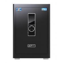 虎牌保险柜高60cm全钢指纹密码柜办公智能保管保密柜入墙柜 商务黑