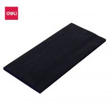 得力(deli)48K经济耐用薄型复写纸(18.5*8.5cm) 100张/盒 财务用品 蓝9370