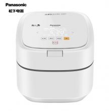 松下（Panasonic）3L电压力饭煲 电饭锅 1-4人 IH电磁加热 备长炭内锅 可预约 SR-E10H1-W
