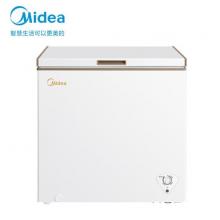 美的(Midea)201升 冷柜D速冻净味阻霜 冷藏冷冻转换冰柜 易洁内胆 金 BD/BC-201KM(E)