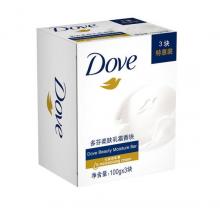 多芬(DOVE)香皂 柔肤乳霜香块100gx3