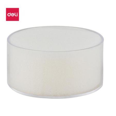 得力(deli)实用办公透明海绵缸 财务点钞湿手器 单只装 财务用品 9102