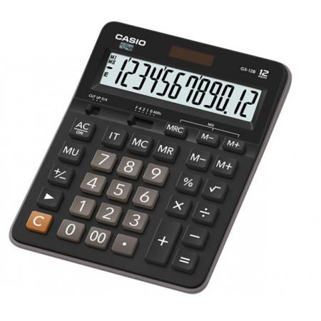 卡西欧（CASIO）GX-12B 商务计算器 超大型机 黑色经典款