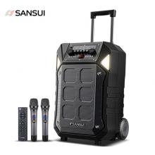 山水 SANSUI D08 8英寸户外拉杆音响 蓝牙室外演出大功率 带无线麦克风