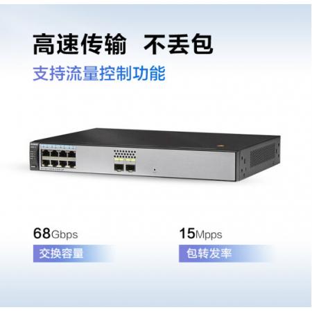 华为HUAWEI企业级交换机网管8口千兆2口千兆光POE供电交换机S1720-10GW-PWR-2P企业专用