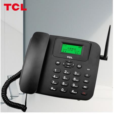 TCL 插卡电话机座机 电信4G版移动固话 办公家用电销 中文菜单/大音量 支持电信4G网络手机卡 LT100电信版