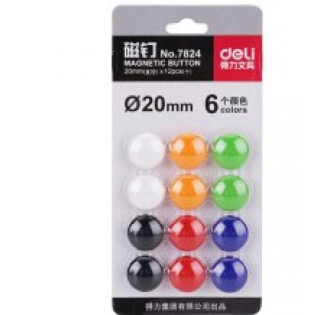 20mm磁扣得力7824