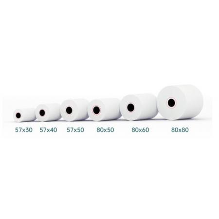 得力(deli)白令海热敏收银纸 57*40mm  32卷(11米/卷)收银机打印纸 单卷足米