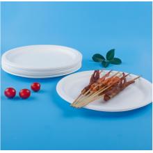 SHUANG YU一次性盘子10英寸(30只装）可降解纸盘纸碟 防水防油烧烤野餐盘用品