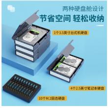 奥睿科(ORICO) 2.5英寸硬盘保护盒 台式机硬盘收纳盒 防震/抗压/耐摔保护套带标签保护包 蓝色PHP25