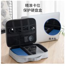 奥睿科（ORICO） 移动硬盘收纳包 3.5英寸硬盘盒收纳 多功能收纳包 数码配件保护套 灰色35SP