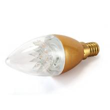 佛山照明 （FSL）尖泡led灯泡烛形尖泡水晶灯泡蜡烛泡吊灯灯泡小螺口E14晶钻金色6.5W黄光