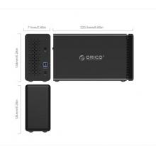 奥睿科(ORICO)3.5英寸USB3.0磁盘阵列台式机硬盘存储RAID柜 支持16TB硬盘 双盘位磁吸式NS200RU3