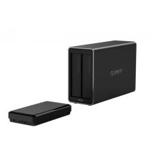 奥睿科(ORICO)3.5英寸磁盘阵列硬盘柜USB3.1/Type-C多盘位RAID 双盘USB3.1磁盘阵列盒 NS200RC3