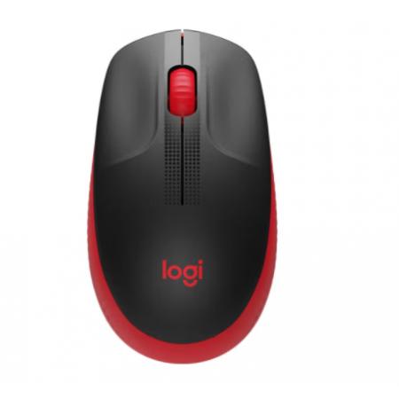 罗技（Logitech）M190无线鼠标 大手鼠标-炫彩红