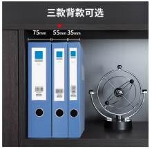 得力(deli)6只55mmA4塑料文件盒 加厚文件盒 考试收纳 财会用品33179蓝色