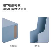 纽赛(NUSIGN)极简风文件框 德国创意设计 书立盒A4文件架文件收纳架办公桌面收纳整理 琉璃蓝NS022