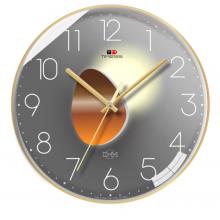 Timess T 挂钟 钟表客厅挂钟创意时尚家用表挂墙免打孔轻奢光影石英钟挂表 S11-4【30厘米款】