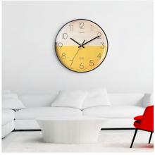 Timess 挂钟钟表客厅创意北欧时钟万年历温度石英钟简约轻奢表挂墙 P50-4【30厘米款】