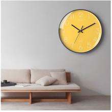 Timess 挂钟钟表客厅创意北欧时钟万年历温度石英钟简约轻奢表挂墙 P50-5【30厘米款】