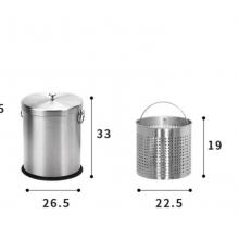 不锈钢茶渣桶	HC Φ265*330