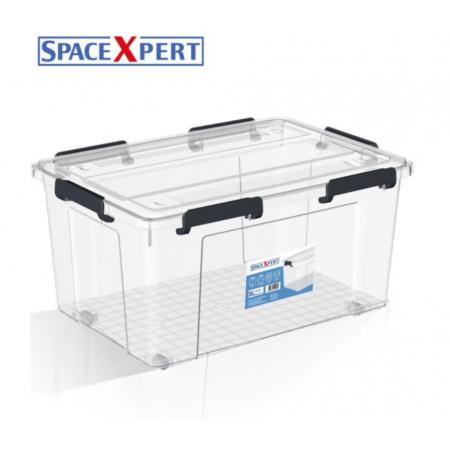SPACEXPERT 硅胶密封塑料收纳箱特大号80L