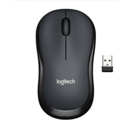 罗技（Logitech）M220 鼠标 无线鼠标 办公鼠标 对称鼠标 灰黑色 带无线接收器