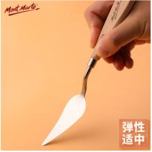 蒙玛特(Mont Marte)油画刮刀5支装 美术水粉丙烯绘画调色刀画画颜料肌理刀 圆头尖头铲刀工具套装MAPK0002