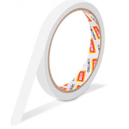 得力(deli)高粘性棉纸双面胶带 12mm*10y(9.1m/卷) 24卷/袋装 办公用品 30401