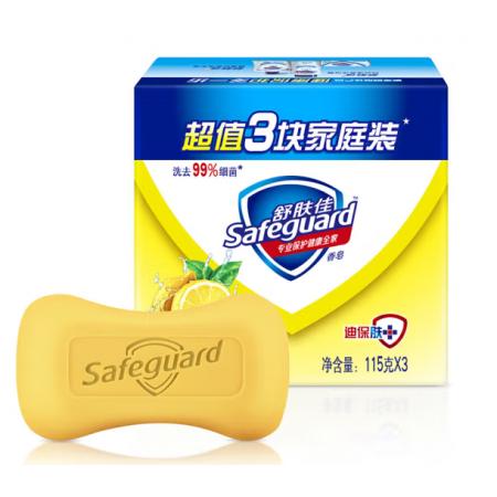 香皂	舒肤佳 柠檬清新115g*3块装