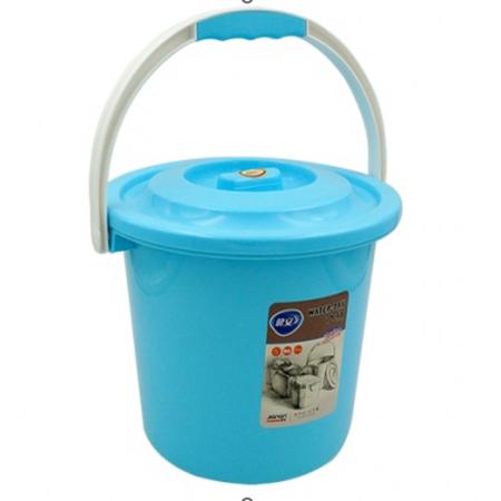 健安牌 大号水桶 尺寸：30*30*27cm 颜色：蓝、红、绿、卡其（混装）