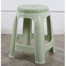 纤叶（QIANYE）加厚塑料凳子 板凳双色凳 加厚吃饭餐桌防滑椅子熟胶高凳浴室凳 加厚北欧绿