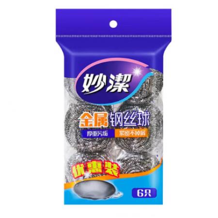 钢丝球	妙洁 6只装