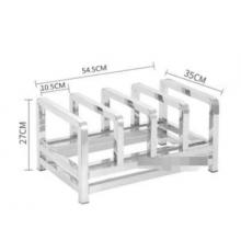 304不锈钢粘板置物架	迪茵	2格不锈钢54.5*35*27cm（间隔10.5cm）