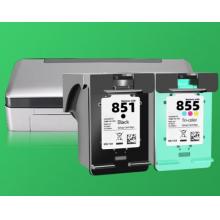 灵印适用惠普HP Officejet100 150 6208 6318 7208打印机墨盒可加墨黑彩 【500页】855彩色墨盒