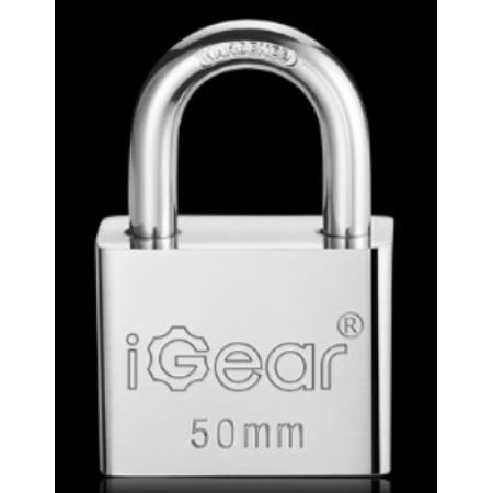 iGear 挂锁 防水防锈仓库车厢大门挂锁 家用学校商铺门锁 大防盗防撬锁 50mm