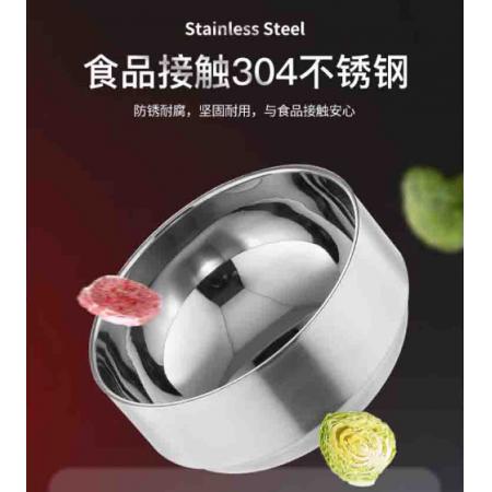 尚菲优品（SFYP） 304不锈钢碗 13cm双层加厚隔热汤碗饭碗 耐摔耐用GD13-1
