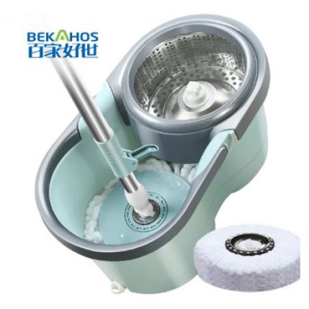 百家好世 旋转拖把免手洗吸水拖布 bjhs1-0819