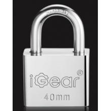 iGear 挂锁 防水防锈仓库车厢大门挂锁 家用学校商铺门锁 防盗防撬锁 40mm