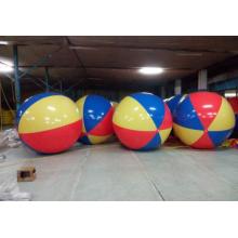 充气沙滩球戏水球 特厚款1.5米彩球 彩球配电动充气泵